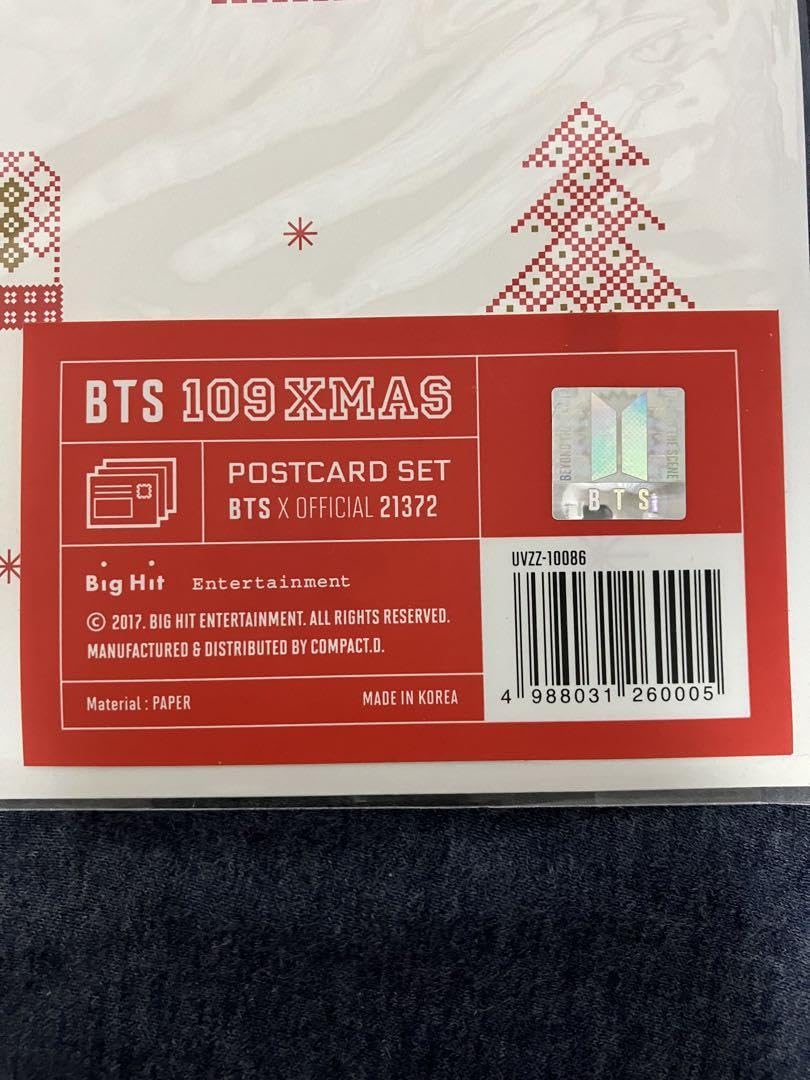 タレントカード BTS 109 XMAS Amazon.co.jp: 公式 BTS 109 Xmas ポストカードセット : おもちゃ